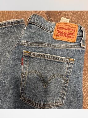 Levi's Light Blue 501s Straight Leg Jeans